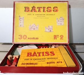 Juegos antiguos: Antiguo juego de construcción BATISS .Años 30-40